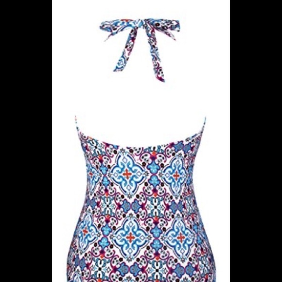 Unique & Classic Women's High Neck Halter Backless Keyhole One Piece Swi… - Picture 6 of 7